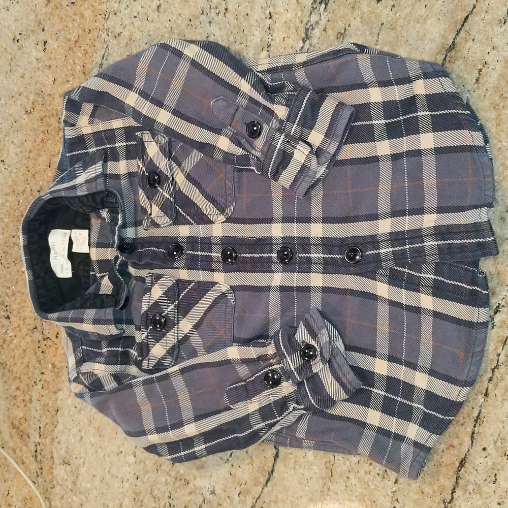 EUC Crewcuts Cotton Flannel Shirt 2T